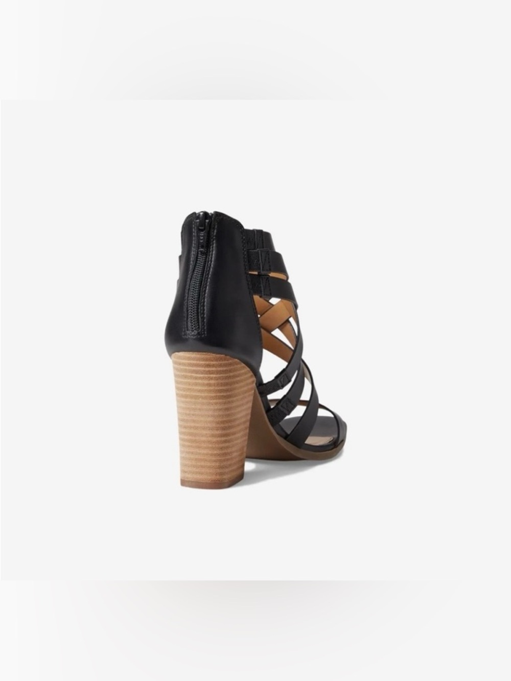 Dolce Vita Cluster Black Gladiator Strappy Block Heel Sandal Sz 9.5 BNWB - Picture 4 of 9
